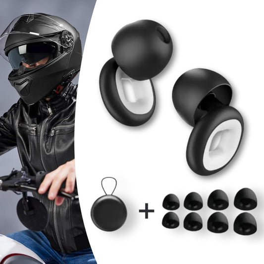 RidersPro© – Sada 1+1 ZDARMA – Motocyklové špunty do uší (−27 dB)